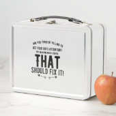 子どもが親の母おもしろい親にとっての脂肪への贈り物 メタルランチボックス (インサイチュ)