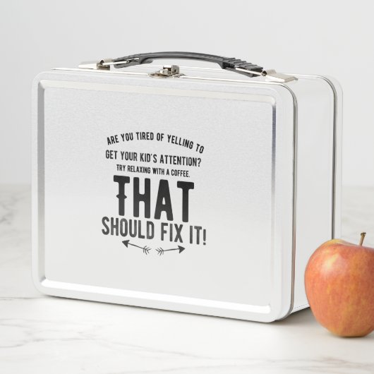 子どもが親の母おもしろい親にとっての脂肪への贈り物 メタルランチボックス (インサイチュ)