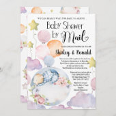 子どもが赤ん坊のシャワーをメールで待つのは当然だ 招待状 (正面/裏面)