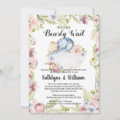 子どもが赤ん坊のシャワーをメールで待つのは心底良い 招待状 (正面)