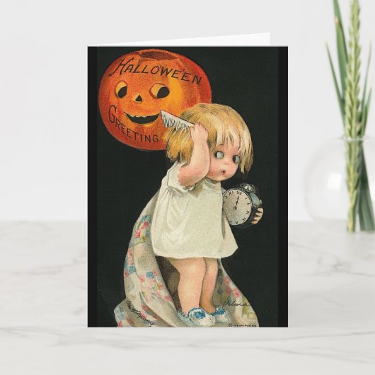 子どもが髪を粉々にする カード (正面)