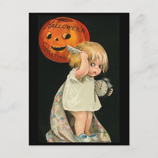 子どもが髪を粉々にする ポストカード (正面)