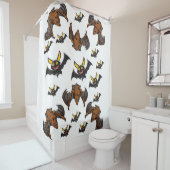 子どもこうもりホワイトショアカーテン シャワーカーテン (インサイチュ)