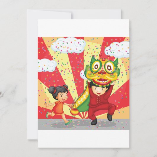 子どもたちおもしろい招待状 招待状 (正面)