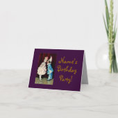 子どもたちがおじぎをして〜の色を変える サンキューカード (正面)