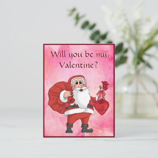 子どもたちがかわいいバレンタインデー ポストカード (スタンド正面)