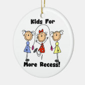 子どもたちがさらに休みを取る セラミックオーナメント (左)