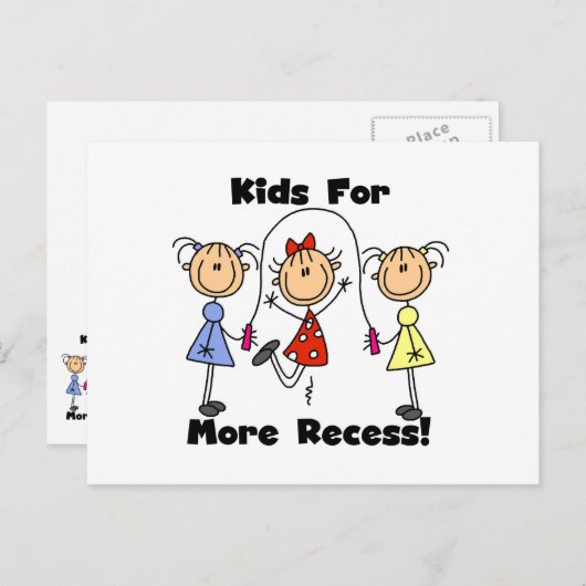 子どもたちがさらに休みを取る ポストカード (正面/裏面)