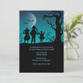 子どもたちがハロウィーンのトリックを扱う招待状 招待状 (スタンド正面)