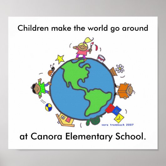 子どもたちが世界を作る/パーソナライズ/ヴェラ・レンバッハ ポスター (正面)