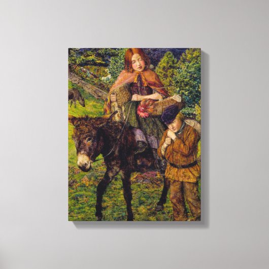 子どもたちが市場に出る(ジョン・リー) キャンバスプリント (正面)