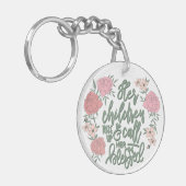 子どもたちが立ち上がり、彼女賛美の諺を31:28と呼ぶ キーホルダー (正面左)