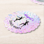 子どもたちが色や星の濃淡を踊る ペーパーコースター (アングル)