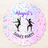 子どもたちが色や星の濃淡を踊る ペーパーコースター (正面)