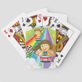 子どもたちが虹のトランプ トランプ (裏面)