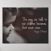 子どもたちと話す ポスター (正面)