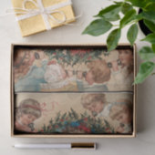 子どもたちに囲まれた電話でのサンタクロース 薄葉紙 (ギフト)