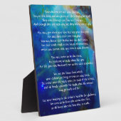 子どもたちに対するカフリル・ジブラン フォトプラーク (側面)