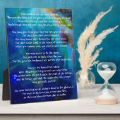 子どもたちに対するカフリル・ジブラン フォトプラーク (側面)