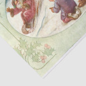 子どもたちに手を振るかわいいサンタクロース 薄葉紙 (詳細)