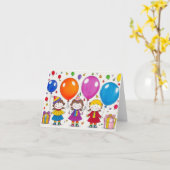 子どもたちに祝任せ カード (黄色い花)