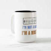 子どもたちに読める音楽リテラシー食べの要件 ツートーンマグカップ (正面左)