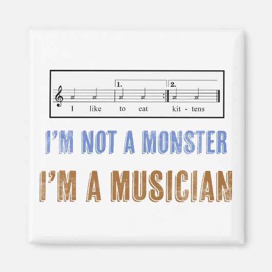 子どもたちに読める音楽リテラシー食べの要件 マグネット (正面)