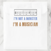 子どもたちに読める音楽リテラシー食べの要件 長方形シール (バッグ)