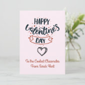 子どもたちのクラスメートにとってかわいいお幸せバレンタインデー シーズンカード (スタンド正面)