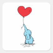 子どもたちの可愛い漫画のシールとラベル スクエアシール (正面)