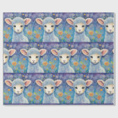 子どもたちの可愛い羊春 ラッピングペーパー (フラット)