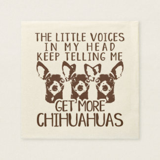 子どもたちの声がチワワを増やす スタンダードカクテルナプキン