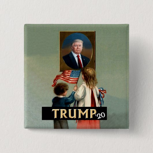 子どもたちの愛のリーダーのトランプ 缶バッジ (正面)