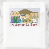 子どもたちの救い主Born Nativity Stickers 長方形シール (バッグ)