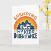 子どもたちの遺産相続レトロRVギフト カード (黄色い花)