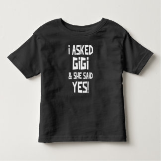 子どもたちの頼Iギと彼女はYesの孫おもしろいと言った トドラーTシャツ