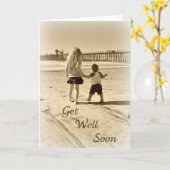 子どもたちはもうすぐ元気になる カード (黄色い花)