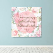 子どもたちは本当に歩く キャンバスプリント (インサイチュ (ウッドフロア))