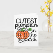 子どもたちは～によってパッチの中で最もカボチャを受け取る カード (黄色い花)