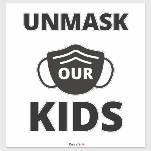 子どもたちをマスク解除する シール (シート)