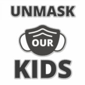 子どもたちをマスク解除する シール (正面)