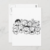 子どもたちを楽しく歌う ポストカード (正面/裏面)