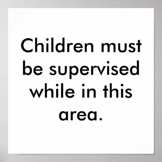 子どもたちを監督する表敬訪問サイン ポスター (正面)