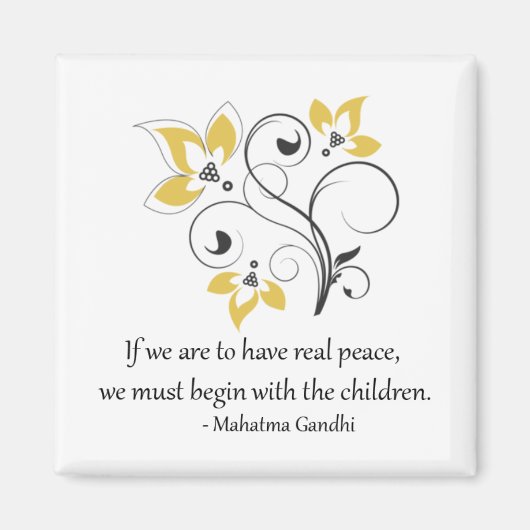 子どもたち磁石から平和が始まる マグネット (正面)