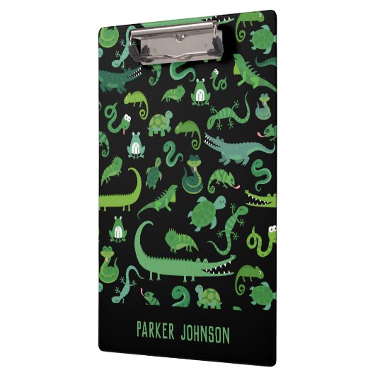 子どもたパーソナライズされたち爬虫類両生動物 クリップボード (左)