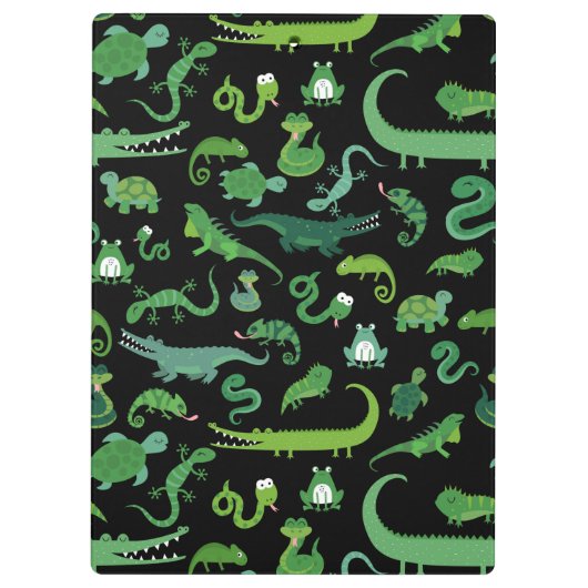 子どもたパーソナライズされたち爬虫類両生動物 クリップボード (裏面)