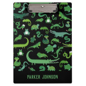 子どもたパーソナライズされたち爬虫類両生動物 クリップボード (正面)