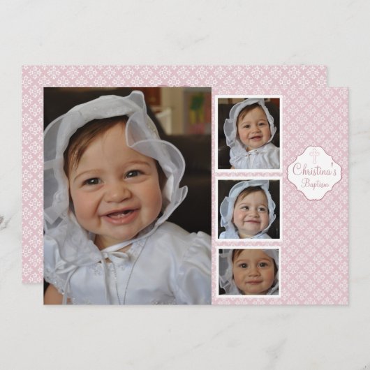 子どもだましの宗教写真の招待状 招待状 (正面/裏面)