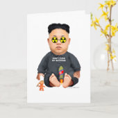 子どもだましのLilロケットの人の誕生日の挨拶状 カード (黄色い花)