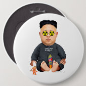 子どもだましのLilロケットの人ボタン 缶バッジ (正面&裏面)